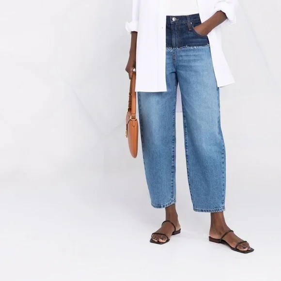 FRAME Le Brickley Reconstructed Hombre balloon-leg jeans - Picture 2 of 5